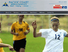 Tablet Screenshot of pacificcoastchirowellness.com